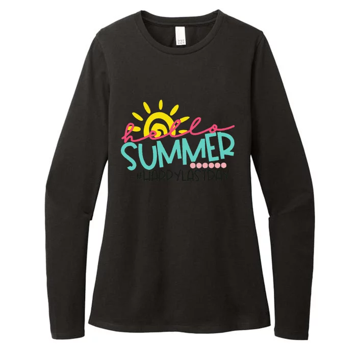 Happy Last Day Of School Teacher Student Hello Summer Womens CVC Long Sleeve Shirt