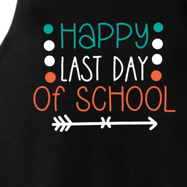 Happy Last Day Of School Graduation Gift Ladies Tri-Blend Wicking Tank