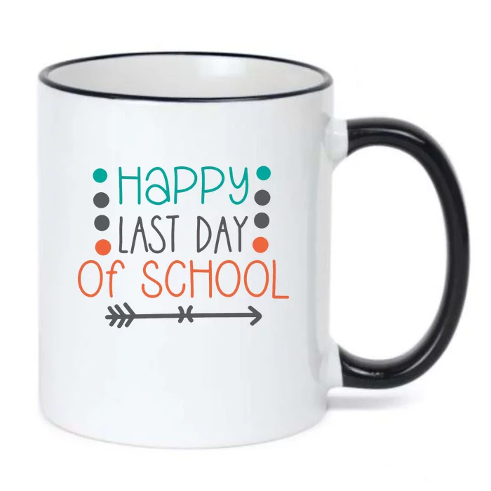 Happy Last Day Of School Graduation Gift Black Color Changing Mug