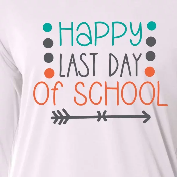 Happy Last Day Of School Graduation Gift Cooling Performance Long Sleeve Crew