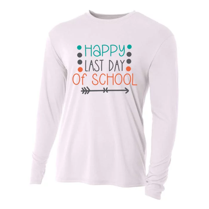 Happy Last Day Of School Graduation Gift Cooling Performance Long Sleeve Crew