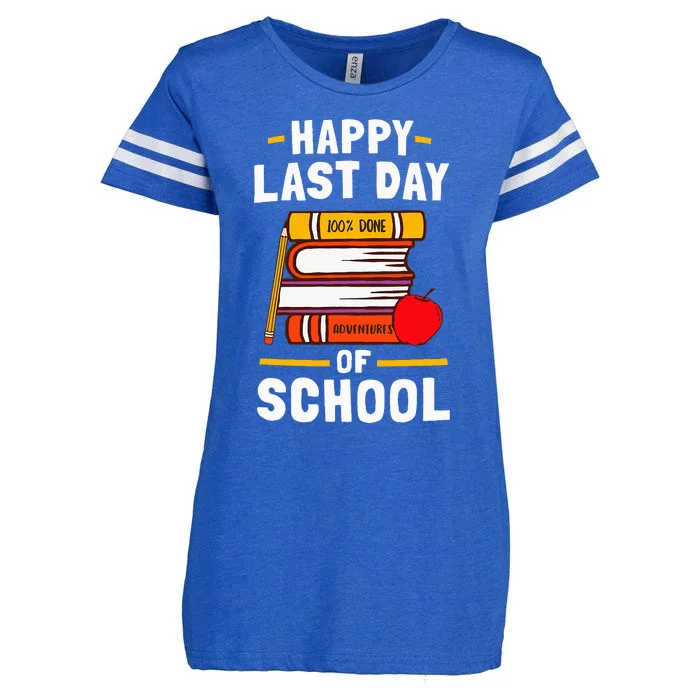 Happy Last Day Of School Teachers Students Enza Ladies Jersey Football T-Shirt