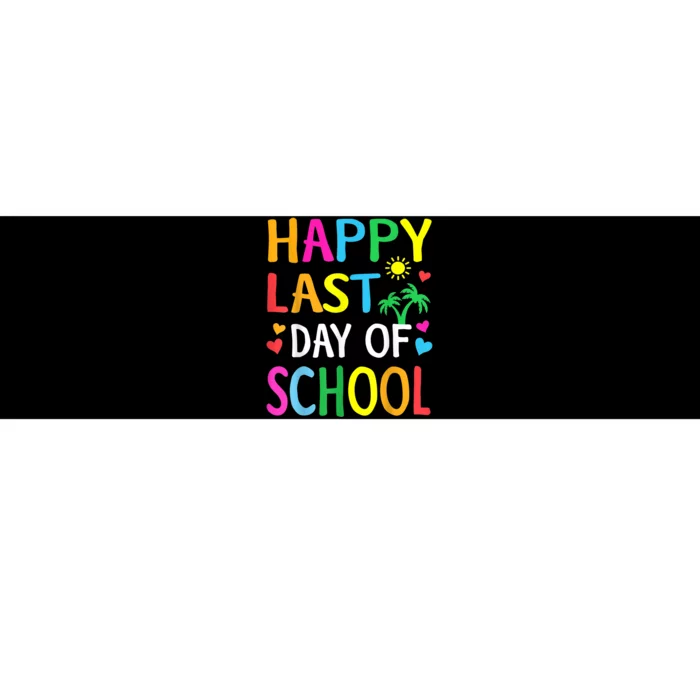 Happy Last Day Of School Teacher Student Graduation Bumper Sticker