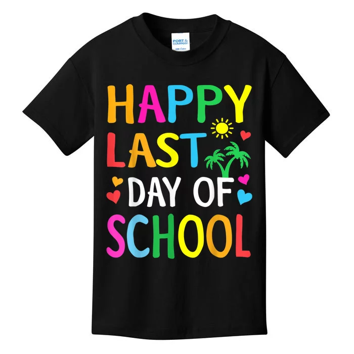 Happy Last Day Of School Teacher Student Graduation Kids T-Shirt