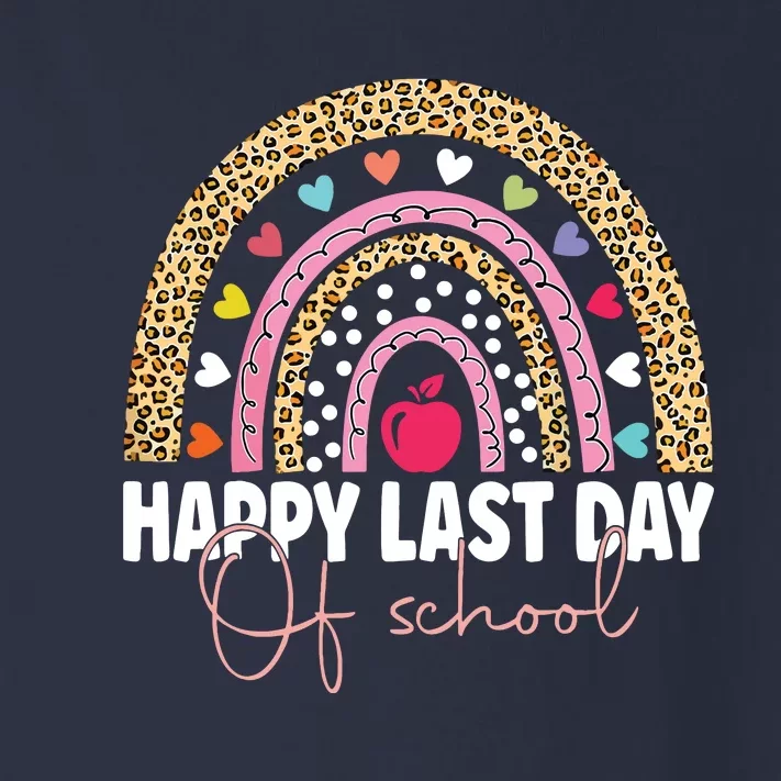 Happy Last Day Of School Teacher Student Graduation Rainbow Toddler Long Sleeve Shirt