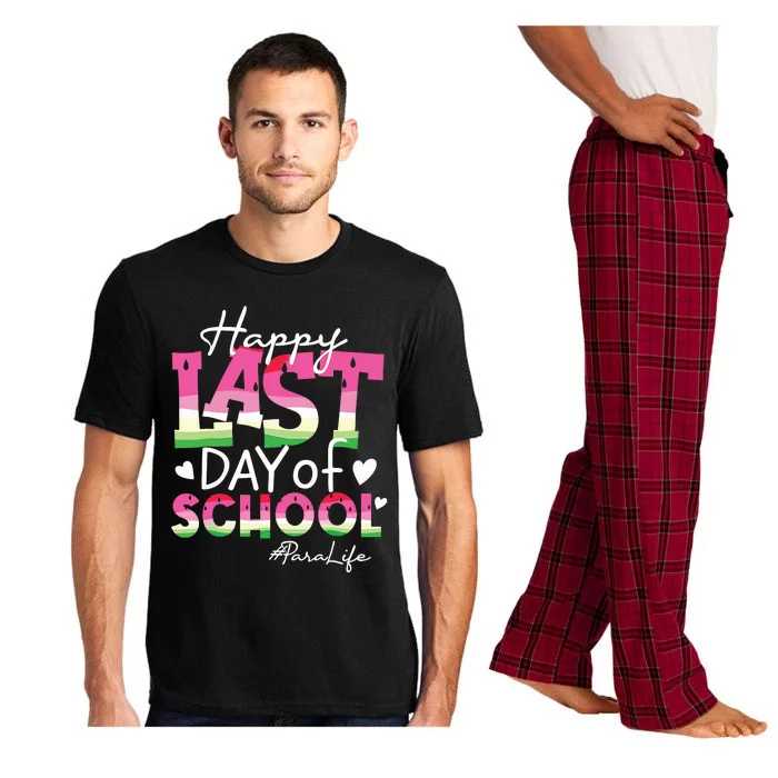 Happy Last Day Of School Para Life Watermelon Summer Vibes Pajama Set