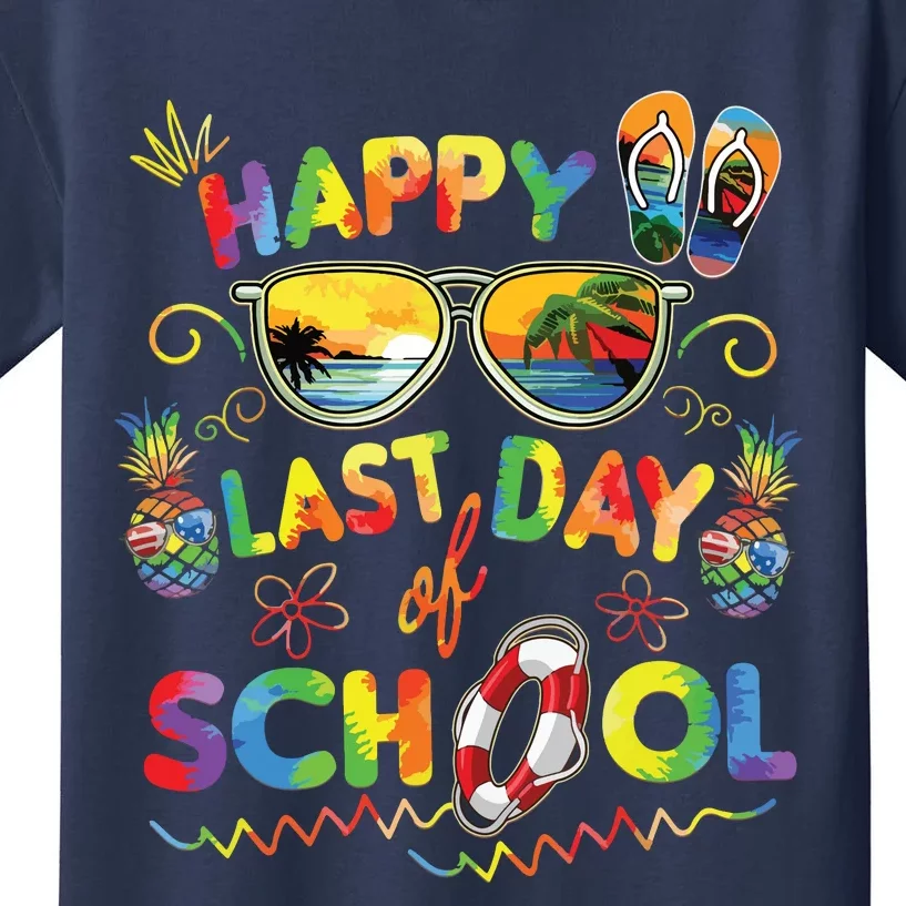 Happy Last Day Of School Shirts Teachers End Of Year Students Kids T-Shirt