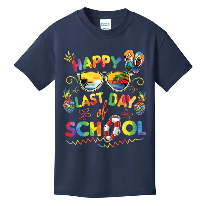 Happy Last Day Of School Shirts Teachers End Of Year Students Kids T-Shirt