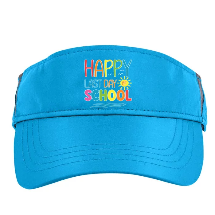 Happy Last Day Of School Teacher Student Graduation Summer Adult Drive Performance Visor