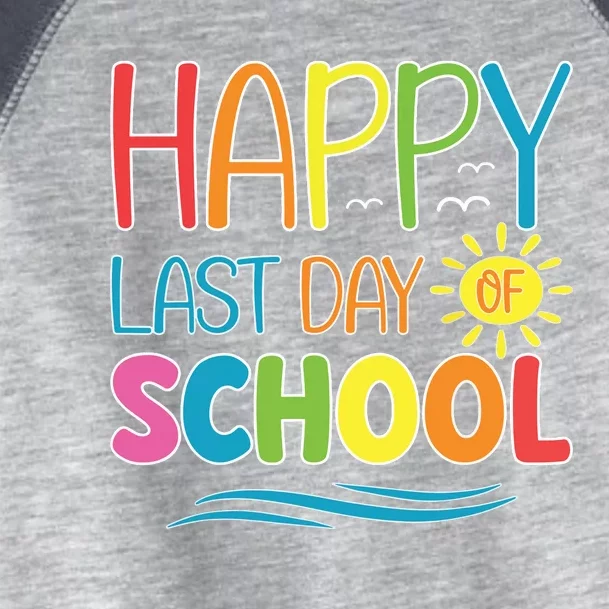 Happy Last Day Of School Teacher Student Graduation Summer Toddler Fine Jersey T-Shirt