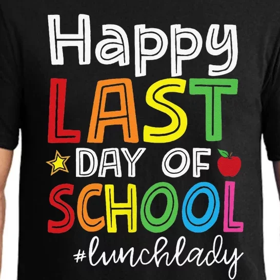 Happy Last Day Of School Lunch Lady Life Summer Cute Pajama Set