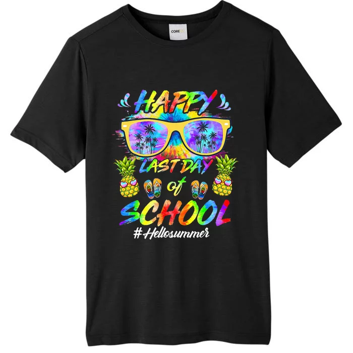 Happy Last Day Of School Hello Summer Students And Teachers ChromaSoft Performance T-Shirt