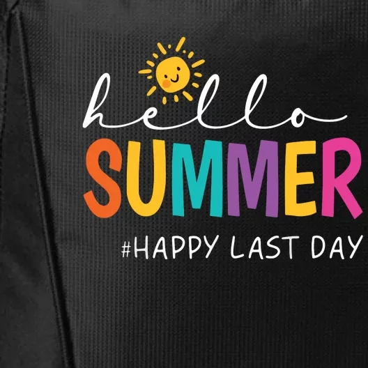 Happy Last Day Of School Teacher Student Hello Summer City Backpack