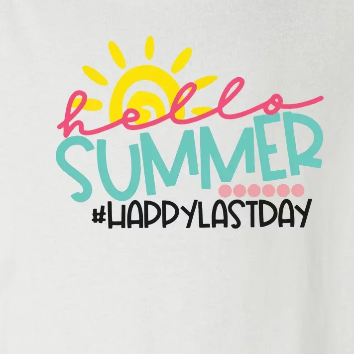 Happy Last Day Of School Teacher Student Hello Summer Toddler Long Sleeve Shirt