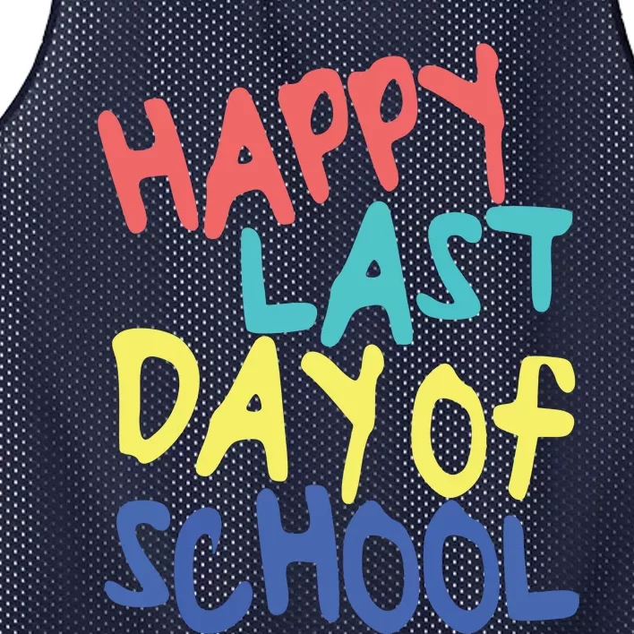 Happy Last Day Of School Students And Teachers Mesh Reversible Basketball Jersey Tank