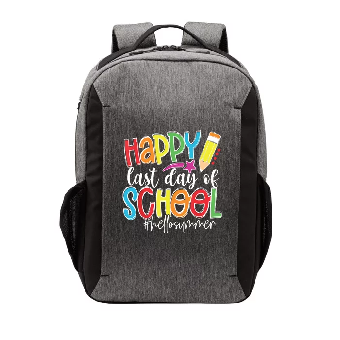 Happy Last Day Of School Teacher Graduation Last Day Vector Backpack