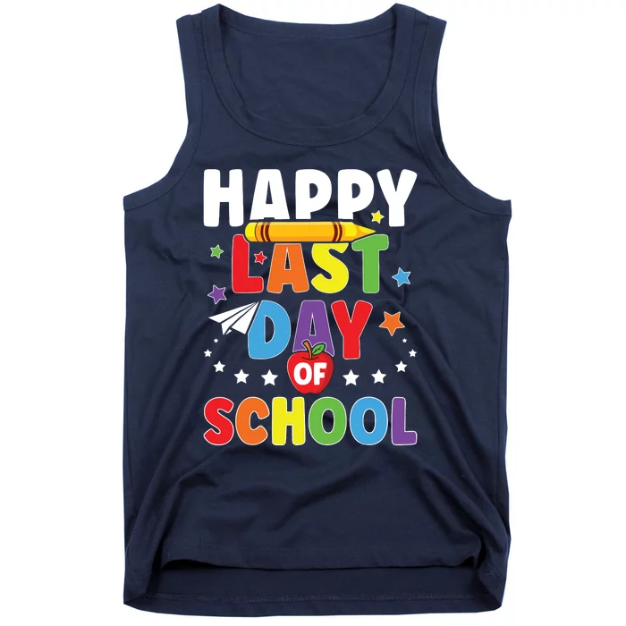 Happy Last Day Of School Graduation Teacher Students Tank Top