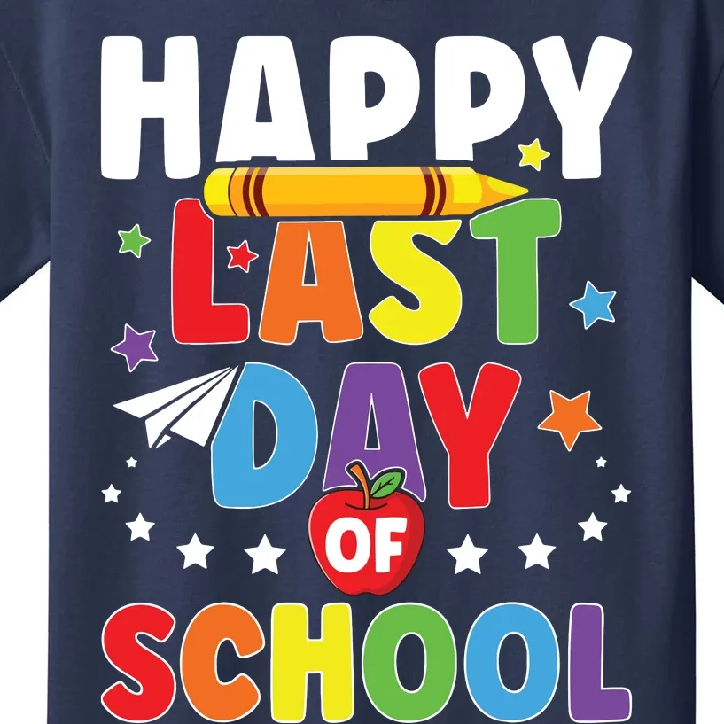 Happy Last Day Of School Graduation Teacher Students Kids T-Shirt