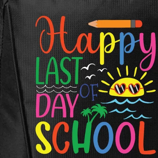 Happy Last Day Of School Teacher Student Graduation City Backpack