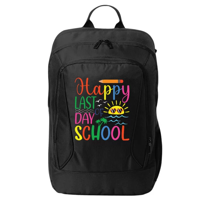 Happy Last Day Of School Teacher Student Graduation City Backpack