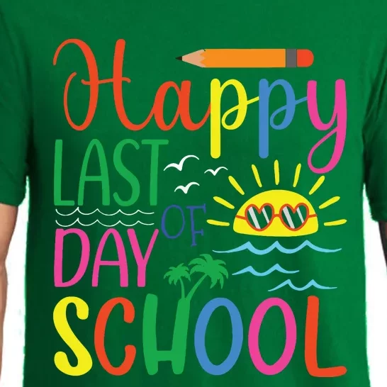 Happy Last Day Of School Teacher Student Graduation Pajama Set