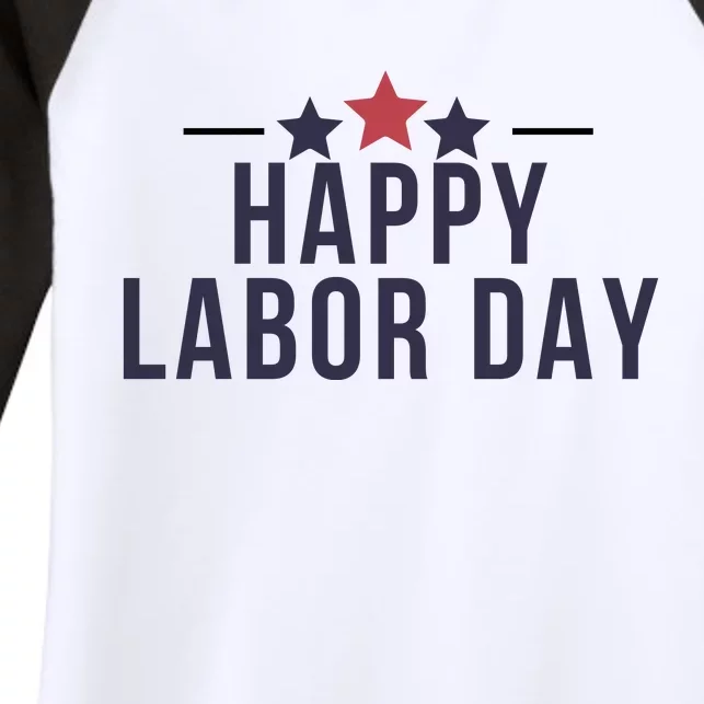 Happy Labor Day Women's Tri-Blend 3/4-Sleeve Raglan Shirt