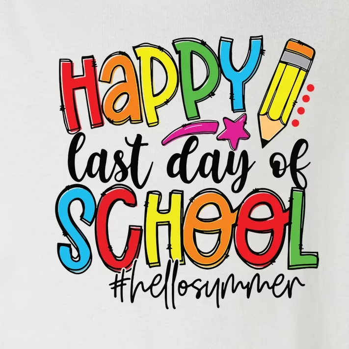 Happy Last Day Of School Teacher Student Graduation Gifts Toddler Long Sleeve Shirt