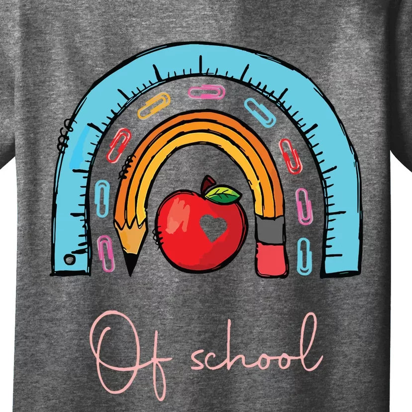 Happy Last Day Of School Teacher Student Graduation Rainbow T-Shirt