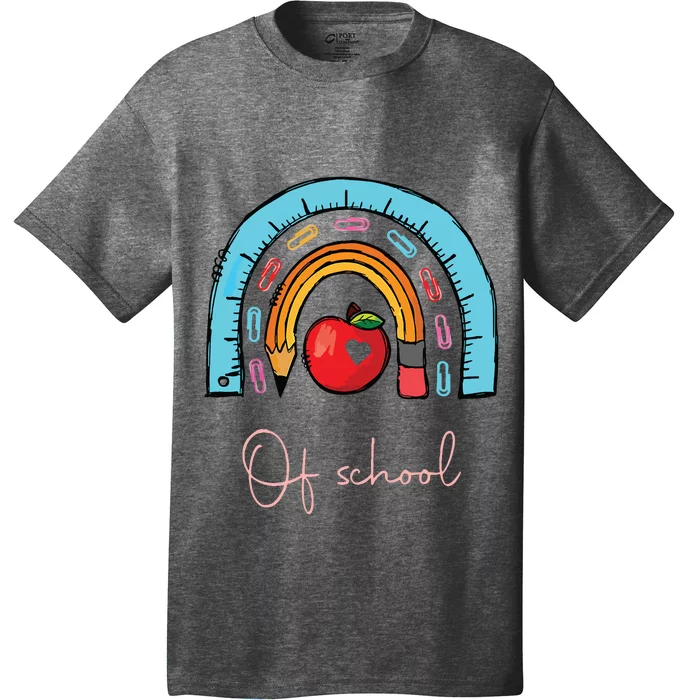 Happy Last Day Of School Teacher Student Graduation Rainbow T-Shirt