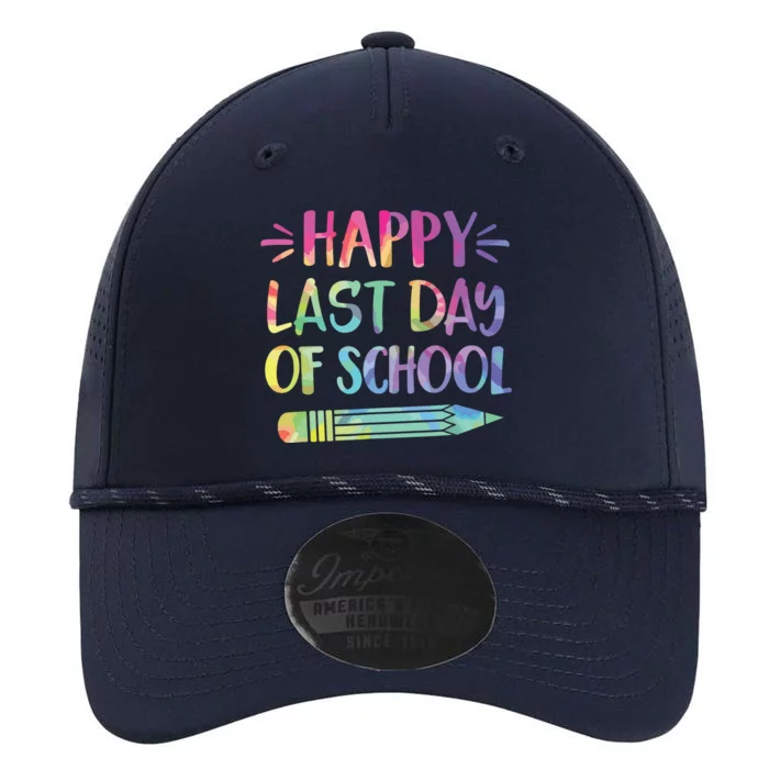 Happy Last Day Of School Tie Dye Cool Teacher Hello Summer Performance The Dyno Cap