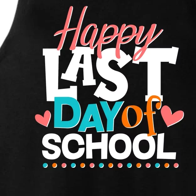 Happy Last Day Of School Ladies Tri-Blend Wicking Tank