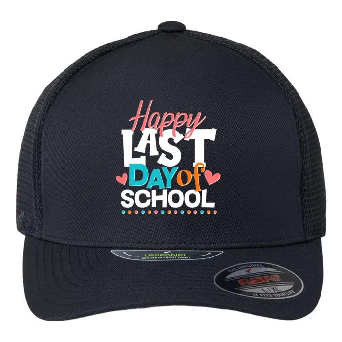 Happy Last Day Of School Flexfit Unipanel Trucker Cap