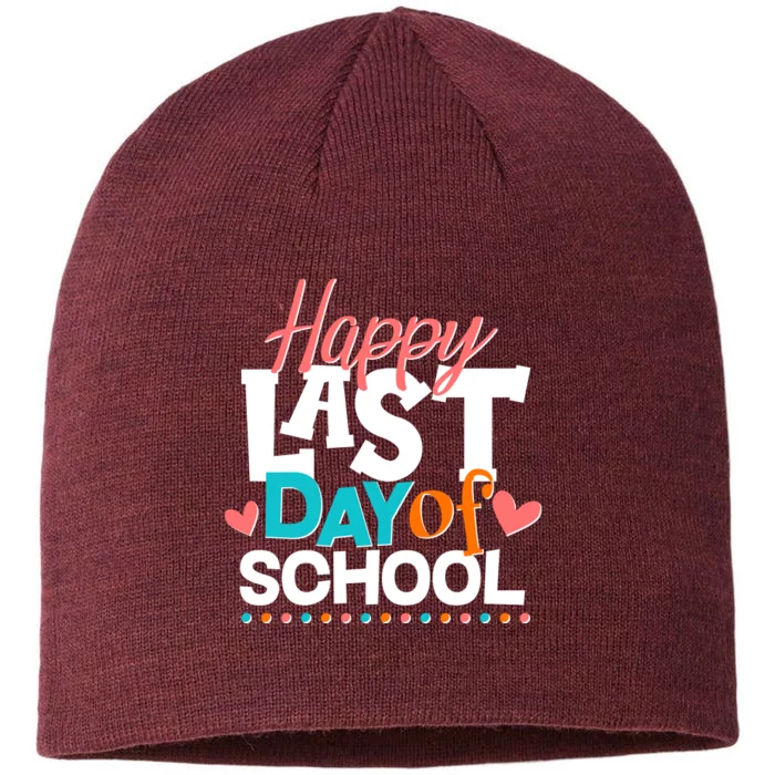 Happy Last Day Of School 8 1/2in Sustainable Knit Beanie