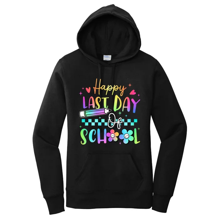 Happy Last Day Of School Teacher Women's Pullover Hoodie