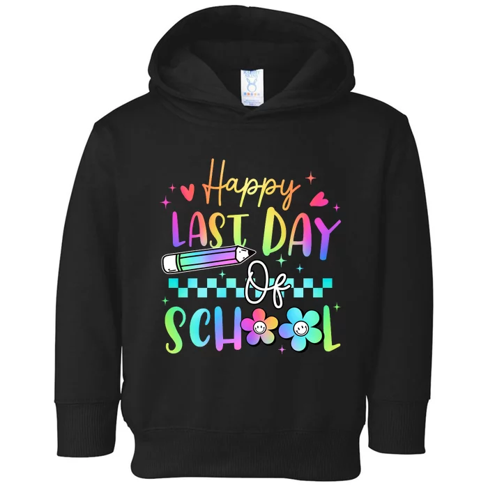 Happy Last Day Of School Teacher Toddler Hoodie