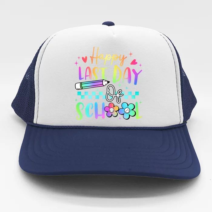 Happy Last Day Of School Teacher Trucker Hat