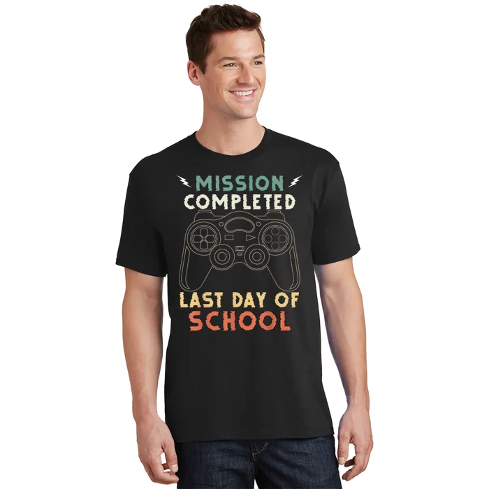 Happy Last Day Of School Gamer End Of The School Year Gaming T-Shirt