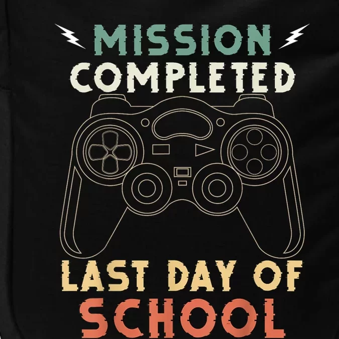 Happy Last Day Of School Gamer End Of The School Year Gaming Impact Tech Backpack