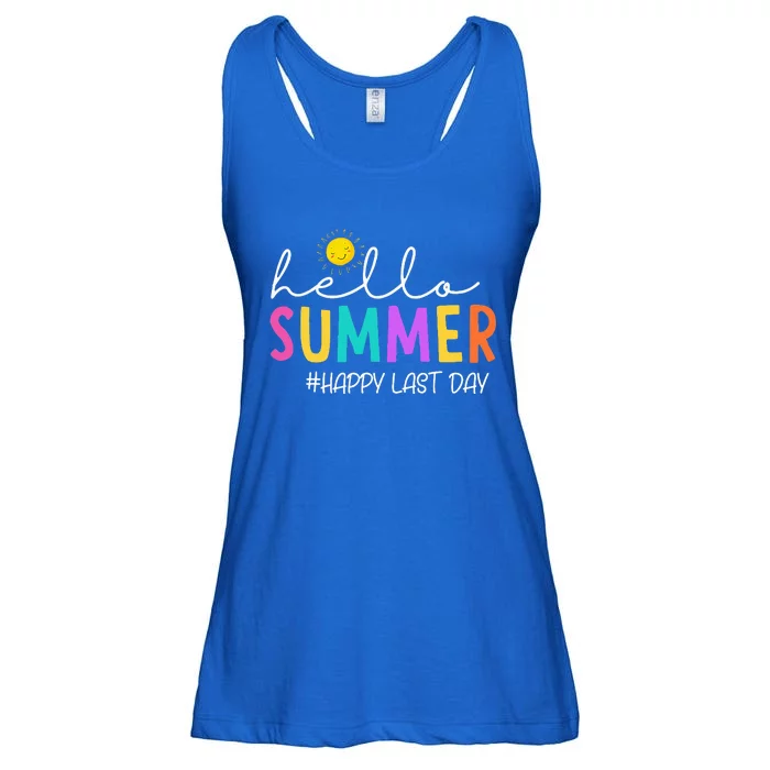 Happy Last Day Of School Teacher Student Ladies Essential Flowy Tank