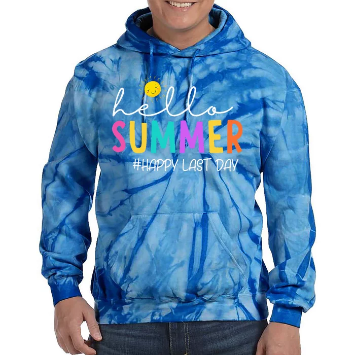 Happy Last Day Of School Teacher Student Tie Dye Hoodie