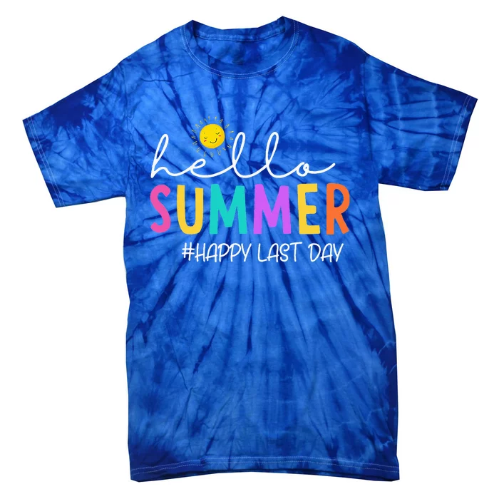 Happy Last Day Of School Teacher Student Tie-Dye T-Shirt