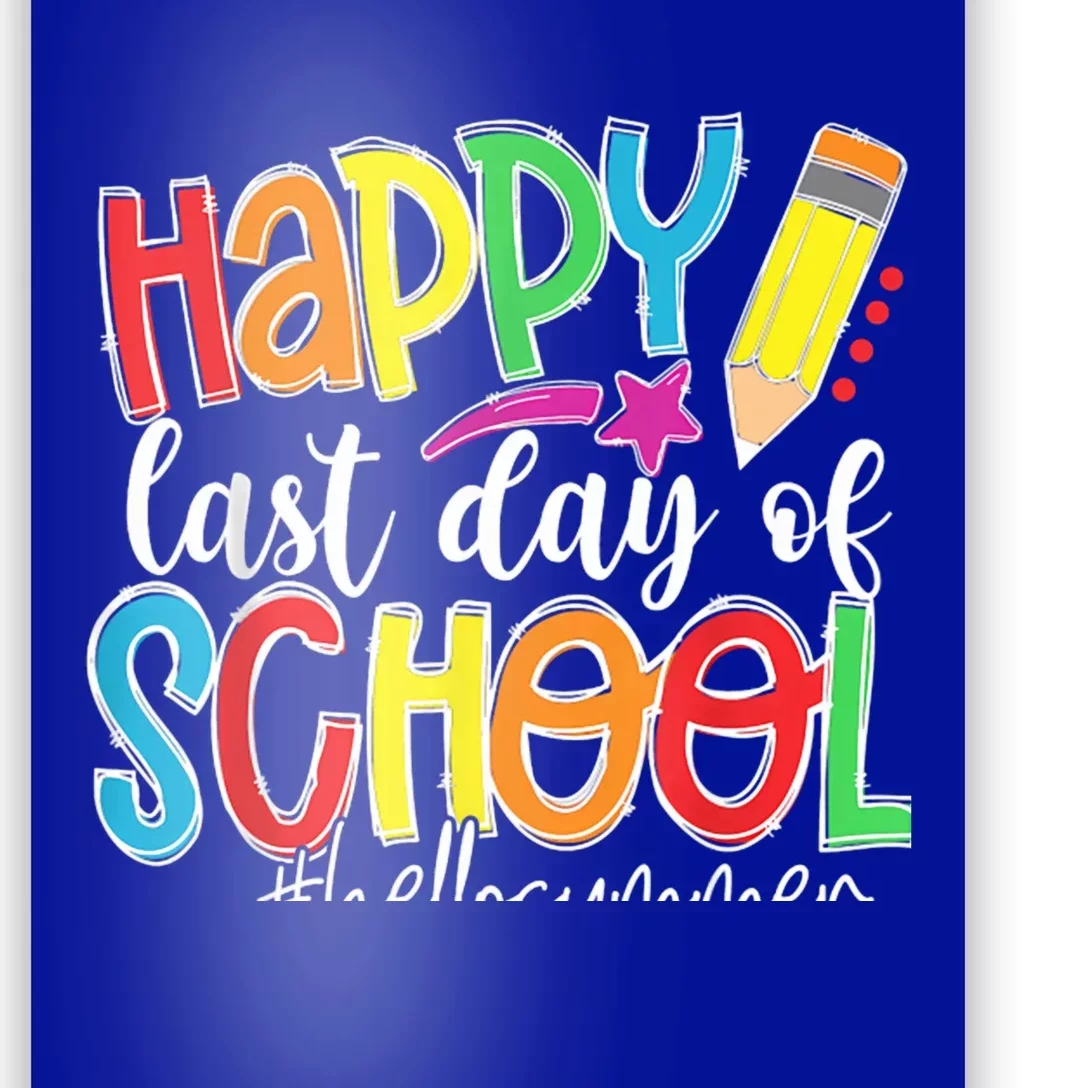 Happy Last Day Of School Hello Summer Gift Poster