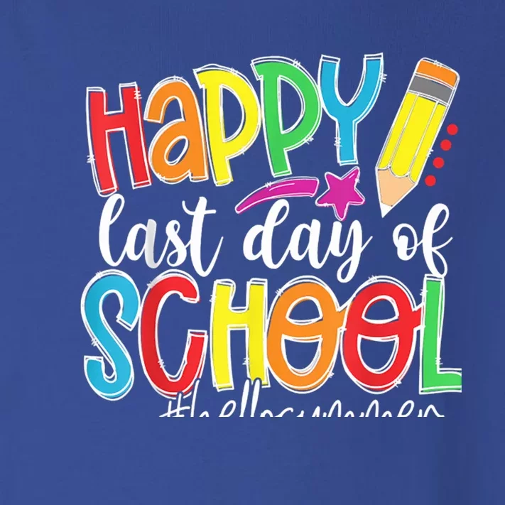 Happy Last Day Of School Hello Summer Gift Toddler Long Sleeve Shirt