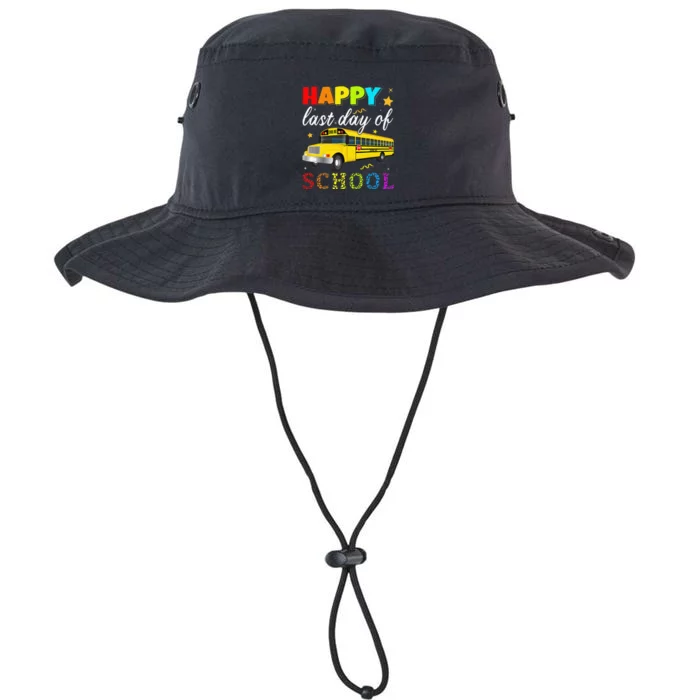 Happy Last Day Of School Bus Driver Off Duty Student Teacher Legacy Cool Fit Booney Bucket Hat