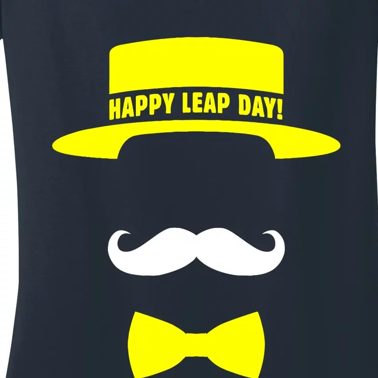 Happy Leap Day Funny Costume Women's V-Neck T-Shirt