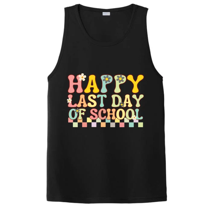 Happy Last Day Of School Teacher Grad Hello Summer Gift Performance Tank