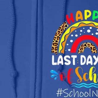 Happy Last Day Of School Nurse Teacher Summer Funny Full Zip Hoodie