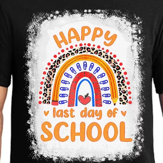 Happy Last Day Of School Rainbow Funny Summer Vacation Pajama Set