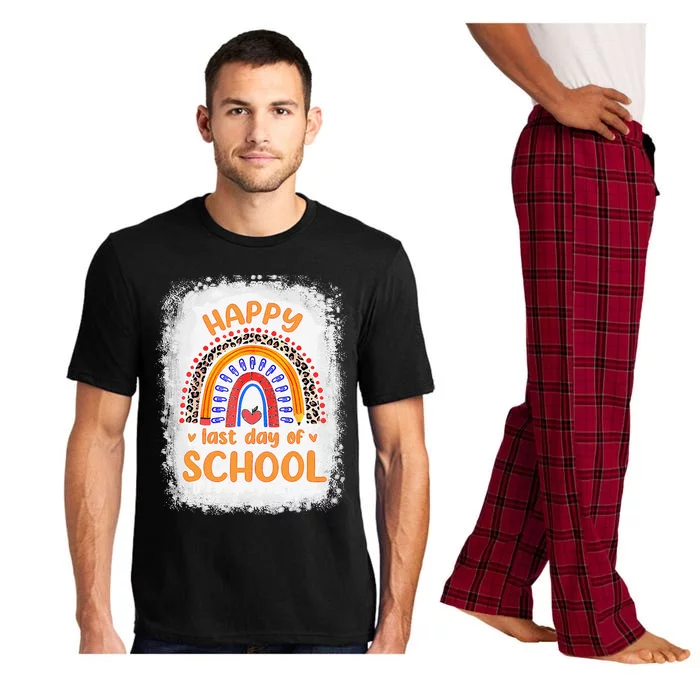 Happy Last Day Of School Rainbow Funny Summer Vacation Pajama Set