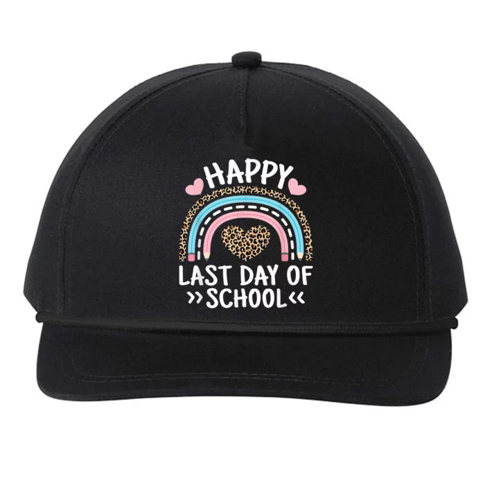 Happy Last Day Of School Teacher Student Women Girl Snapback Five-Panel Rope Hat